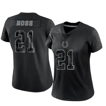 Women's Nike Indianapolis Colts Zack Moss Black Reflective Jersey - Limited