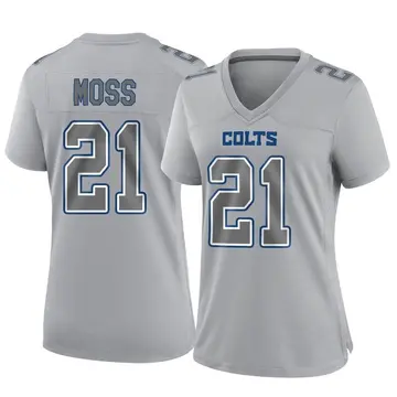 Women's Nike Indianapolis Colts Zack Moss Gray Atmosphere Fashion Jersey - Game