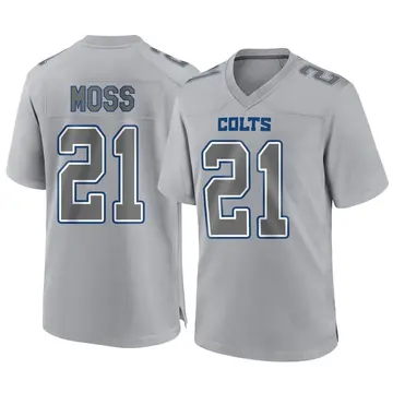 Youth Nike Indianapolis Colts Zack Moss Gray Atmosphere Fashion Jersey - Game